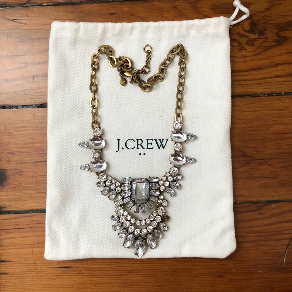 Glitzy J Crew Rhinestone Collar Necklace